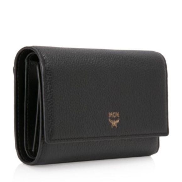 NEW MCM Medium Milla Trifold Wallet black - Picture 2 of 8
